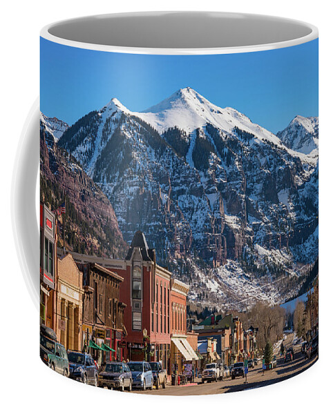 Colorado Coffee Mug featuring the photograph Downtown Telluride by Darren White