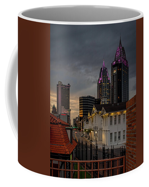 Alabama Coffee Mug featuring the photograph Downtown View from Fort Conde by Brad Boland