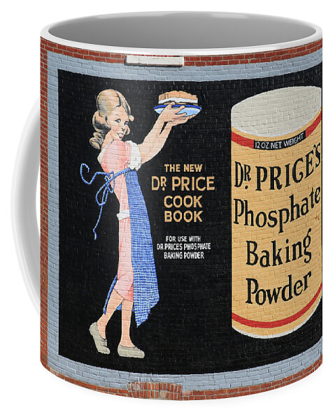 Old Time Coffee Mug featuring the photograph Dr. Prices Phosphate Baking Powder On Brick by J Laughlin