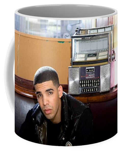 Drake Coffee Mug featuring the digital art Drake by Super Lovely