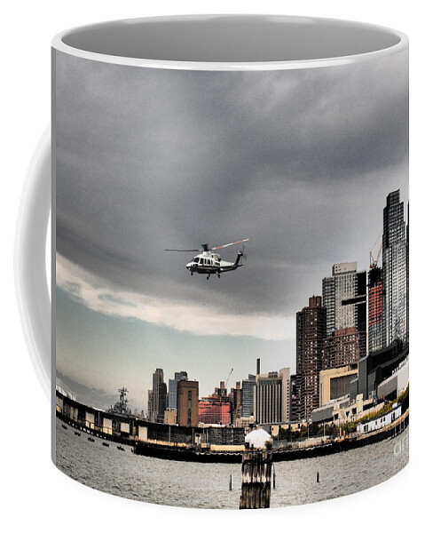 New York City Coffee Mug featuring the photograph Drama In The City 8 by Dorothy Lee