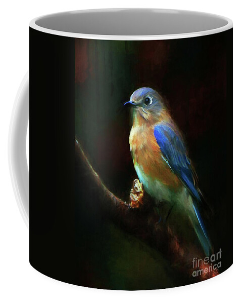 Bluebird Coffee Mug featuring the photograph Drama Queen by Tina LeCour