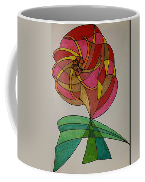 Geometric Art Coffee Mug featuring the glass art Dream 14 by S S-ray