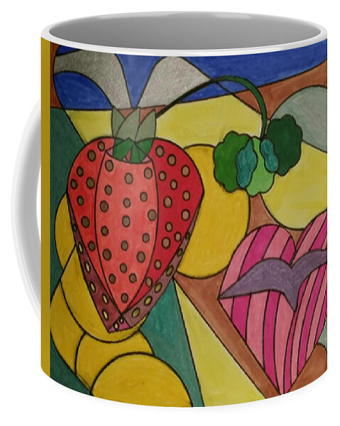 Geometric Art Coffee Mug featuring the glass art Dream 161 by S S-ray
