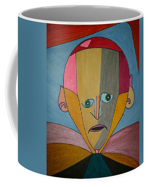 Geometric Art Coffee Mug featuring the painting Dream 293 by S S-ray