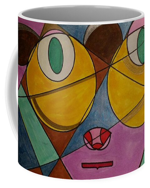 Geometric Art Coffee Mug featuring the glass art Dream 55 by S S-ray