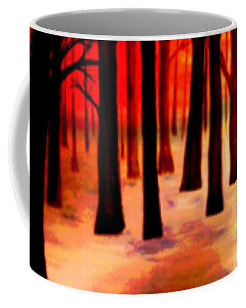 Trees Coffee Mug featuring the digital art Dream forest by Klaus Engels