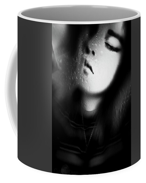  Coffee Mug featuring the photograph Dreaming down the rain by Cybele Moon