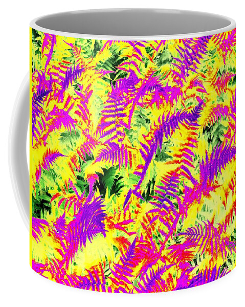 Photo-painting Coffee Mug featuring the photograph Dreaming Ferns by Ludwig Keck