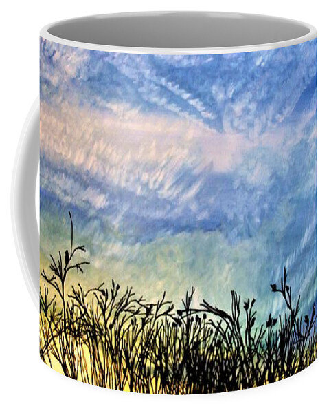 Painting Coffee Mug featuring the mixed media Dreamscape 2 by Barbara Donovan