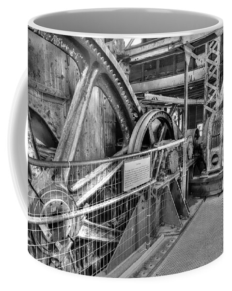 Yankee Coffee Mug featuring the photograph Dredge Machinery by Richard J Cassato