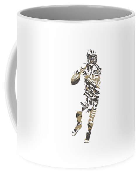 Drew Brees New Orleans Saints Pixel Art T Shirt 1 Coffee Mug For Sale By Joe Hamilton