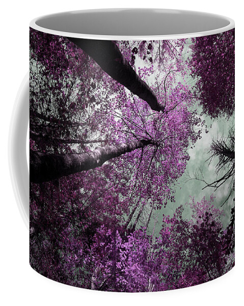Tinted Trees Coffee Mug featuring the photograph Drifting by Mike Eingle