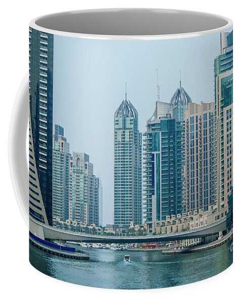 Dubai Coffee Mug featuring the photograph Dubai marina cityscape by Jelena Jovanovic