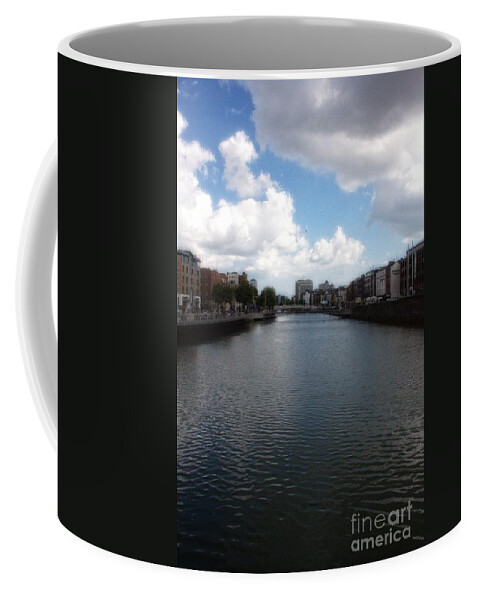 Ireland Coffee Mug featuring the photograph Dublin River Liffey by Doc Braham