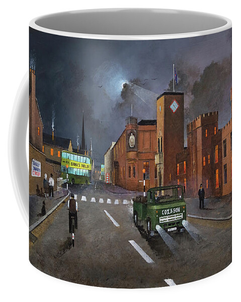 England Coffee Mug featuring the painting Dudley, Capital Of The Black Country - England by Ken Wood