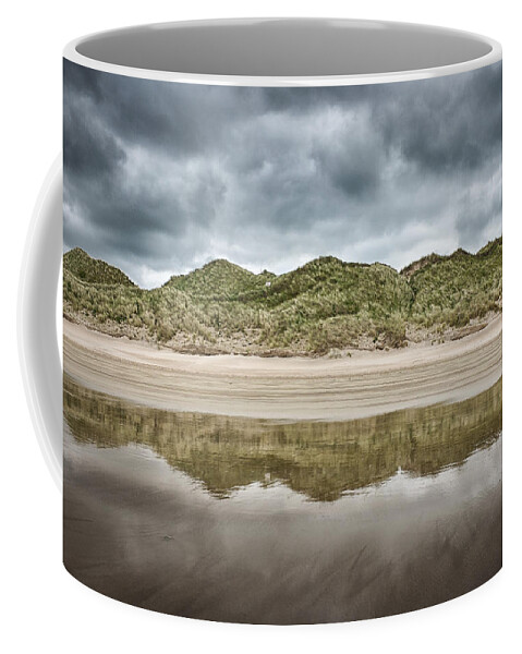 Benone Coffee Mug featuring the photograph Dune Reflection by Nigel R Bell
