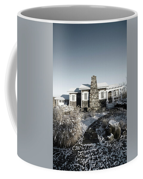 Dune Coffee Mug featuring the photograph Dune Road Cottage by Robert Seifert
