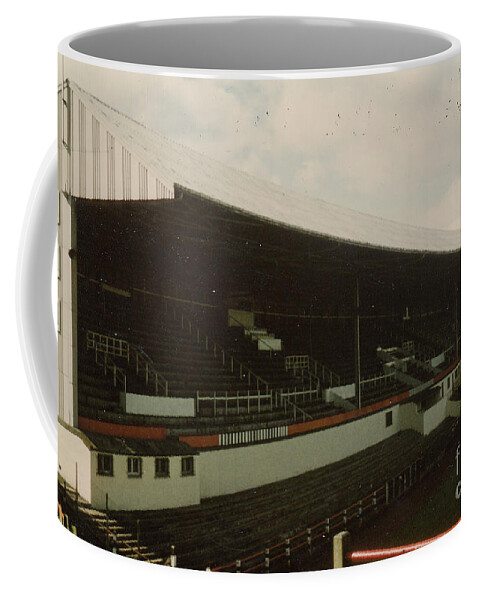  Coffee Mug featuring the photograph Dunfermline Athletic - East End Park - Main Stand 1 - 1980s by Legendary Football Grounds