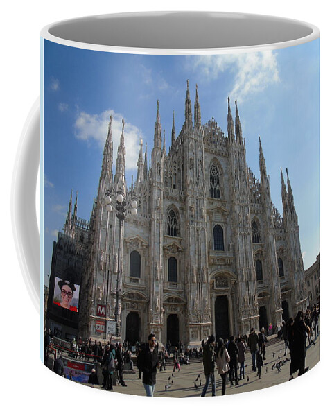 Milan Coffee Mug featuring the photograph Duomo by Yohana Negusse