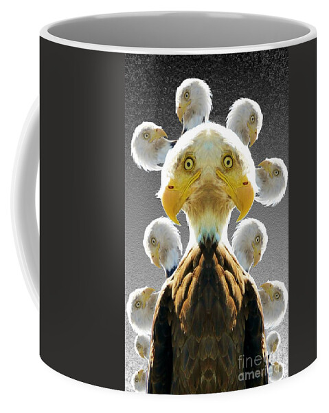 Duplicity Coffee Mug featuring the digital art Duplicity by Ronald Bissett