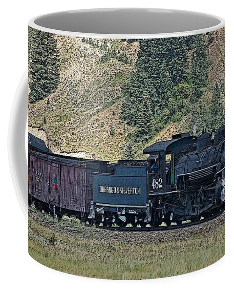 Trains Coffee Mug featuring the photograph Durango and Silverton Train 6 by Ginger Wakem