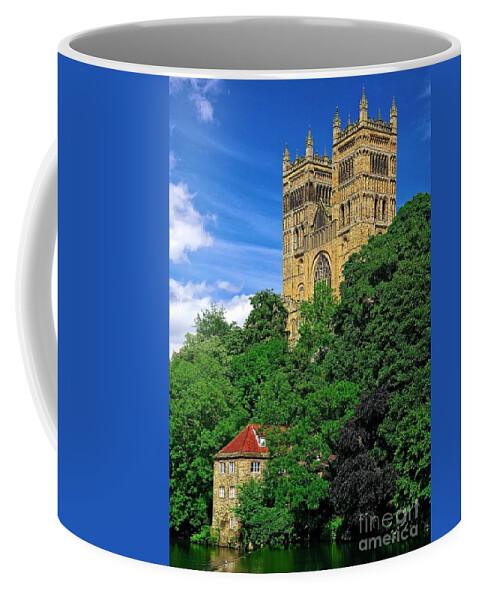 Durham Coffee Mug featuring the photograph Durham Cathedral and Wool Mill by Martyn Arnold