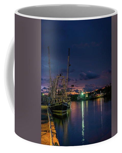 Dusk Coffee Mug featuring the photograph Dusk Colors in the Bayou by Brad Boland