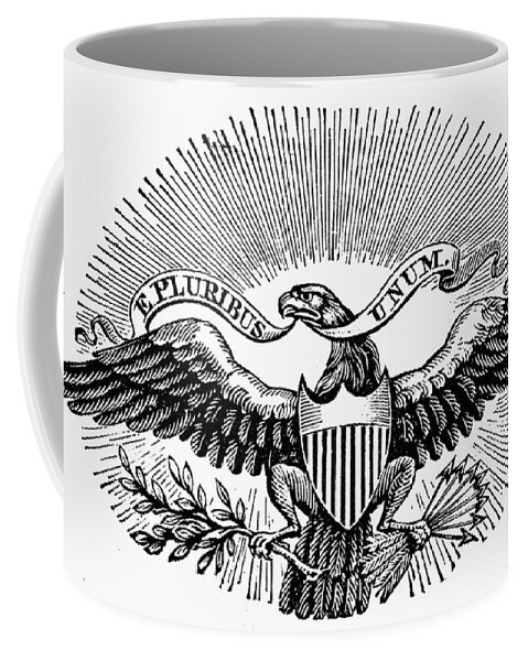 19th Century Coffee Mug featuring the photograph EAGLE, 19th CENTURY by Granger