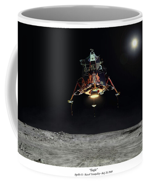 Apollo Coffee Mug featuring the digital art Eagle by Mark Karvon