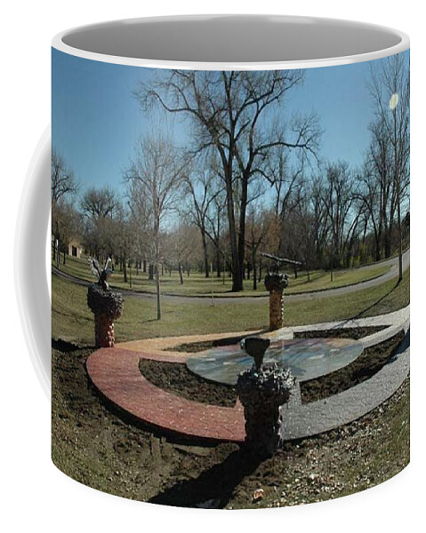  Coffee Mug featuring the painting Eagle Sculpture by Wayne Pruse