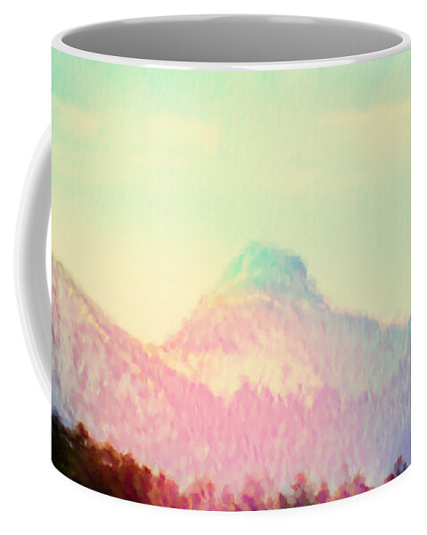 Mountain Coffee Mug featuring the photograph Early Light on My Mountain Muse by Anastasia Savage Ealy