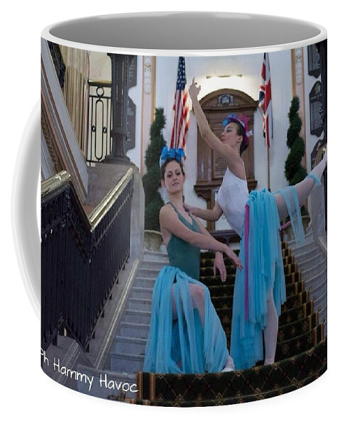 Early Coffee Mug featuring the painting Early morning fun by Judith Desrosiers