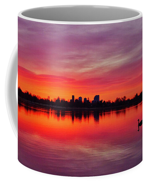 Denver Coffee Mug featuring the photograph Early Morning Swim by Kevin Schwalbe