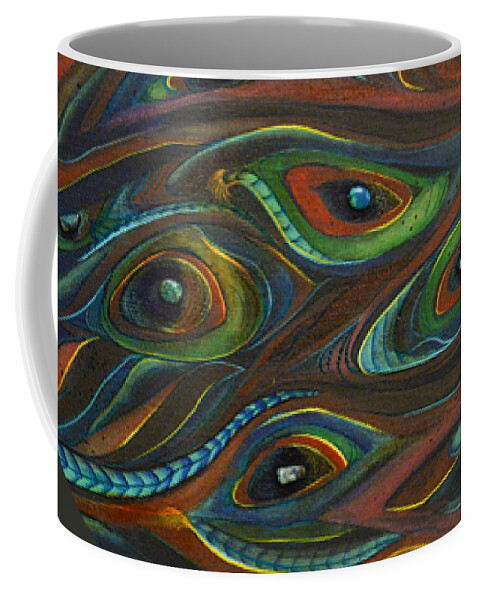 Sacred Art Paintings Coffee Mug featuring the painting Earth Song by Deborha Kerr