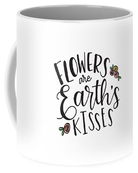 Flowers Coffee Mug featuring the mixed media Earths Kisses by Nancy Ingersoll