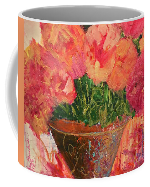 Springtime Coffee Mug featuring the painting Color Your Blessings by Sherry Harradence