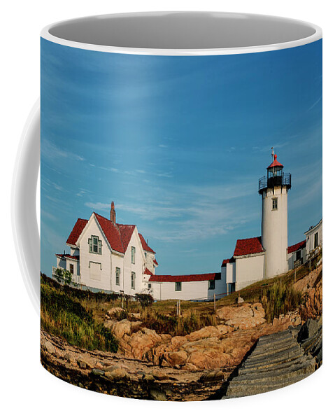 Easter Point Lighthouse Coffee Mug featuring the photograph Eastern Point Lighthouse by Jean-Pierre Ducondi