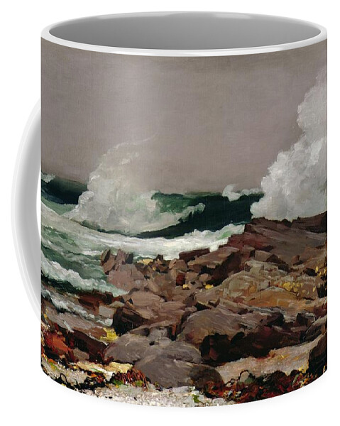 Winslow Homer Coffee Mug featuring the painting Eastern Point by Winslow Homer