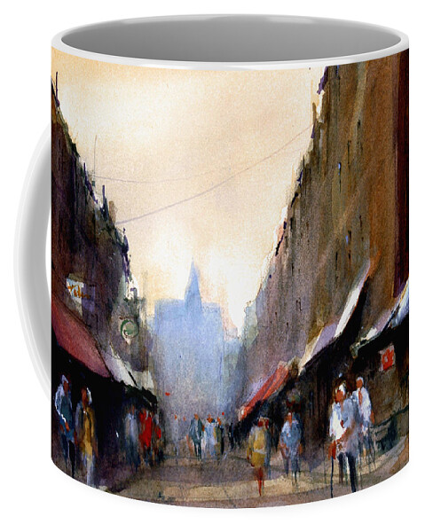 Cityscape Coffee Mug featuring the painting Eastside by Charles Rowland
