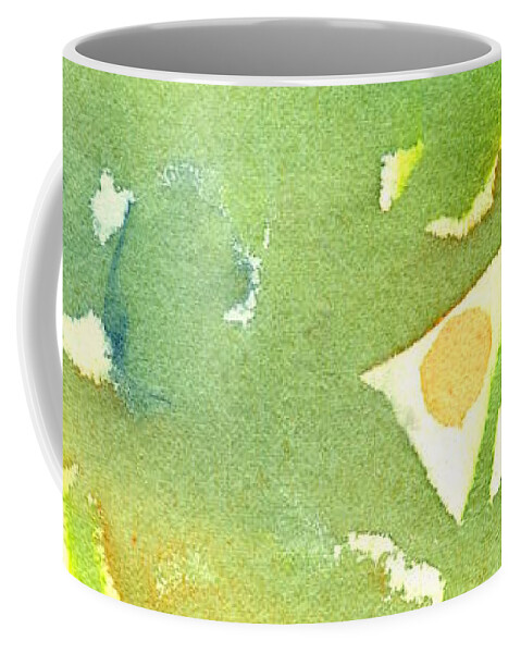 Green Coffee Mug featuring the painting Eat Your Greens by Marcy Brennan
