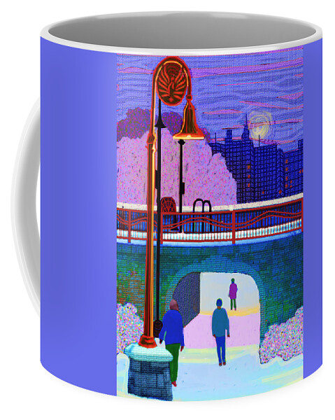 Wisconsin Coffee Mug featuring the digital art A Snowy Evening by Rod Whyte