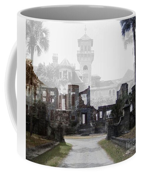 Ruin Coffee Mug featuring the digital art Echoes Of Time by D Hackett