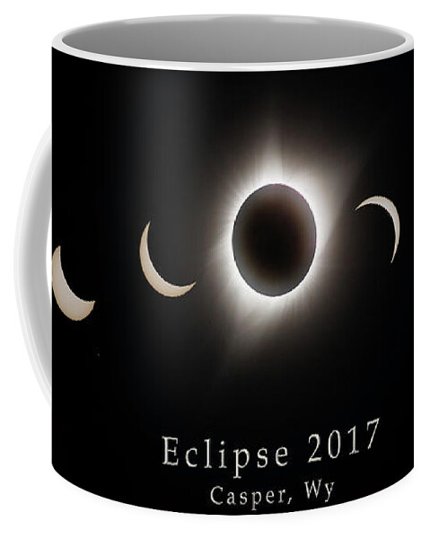 Wyoming Coffee Mug featuring the photograph Solar Eclipse Collage 1 by Rikk Flohr