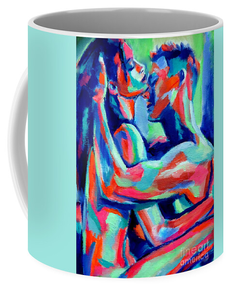 Contemporary Art Coffee Mug featuring the painting Ecstasies by Helena Wierzbicki
