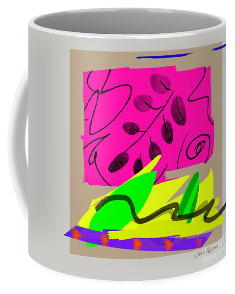 Hot Pink Coffee Mug featuring the digital art Ecstasy 1 by Janis Kirstein