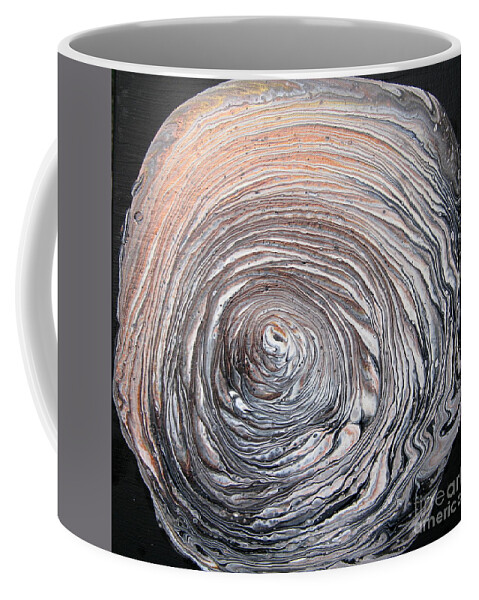 Abstract Coffee Mug featuring the painting Eddy by Shirley Braithwaite Hunt