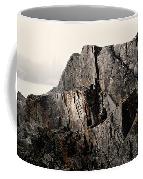 Canada northern Ontario autumn summer landscape water lake Superior flowing Water fluid clouds sunset sky mystic trees rocks shoreline beach Coffee Mug featuring the photograph Edge of Pukaskwa by Doug Gibbons