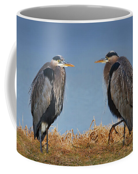Bird Coffee Mug featuring the photograph Edge of the Pond by John Christopher