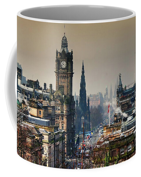 Edinburgh Coffee Mug featuring the photograph Edinburgh On A Misty Morning by Jeff Townsend